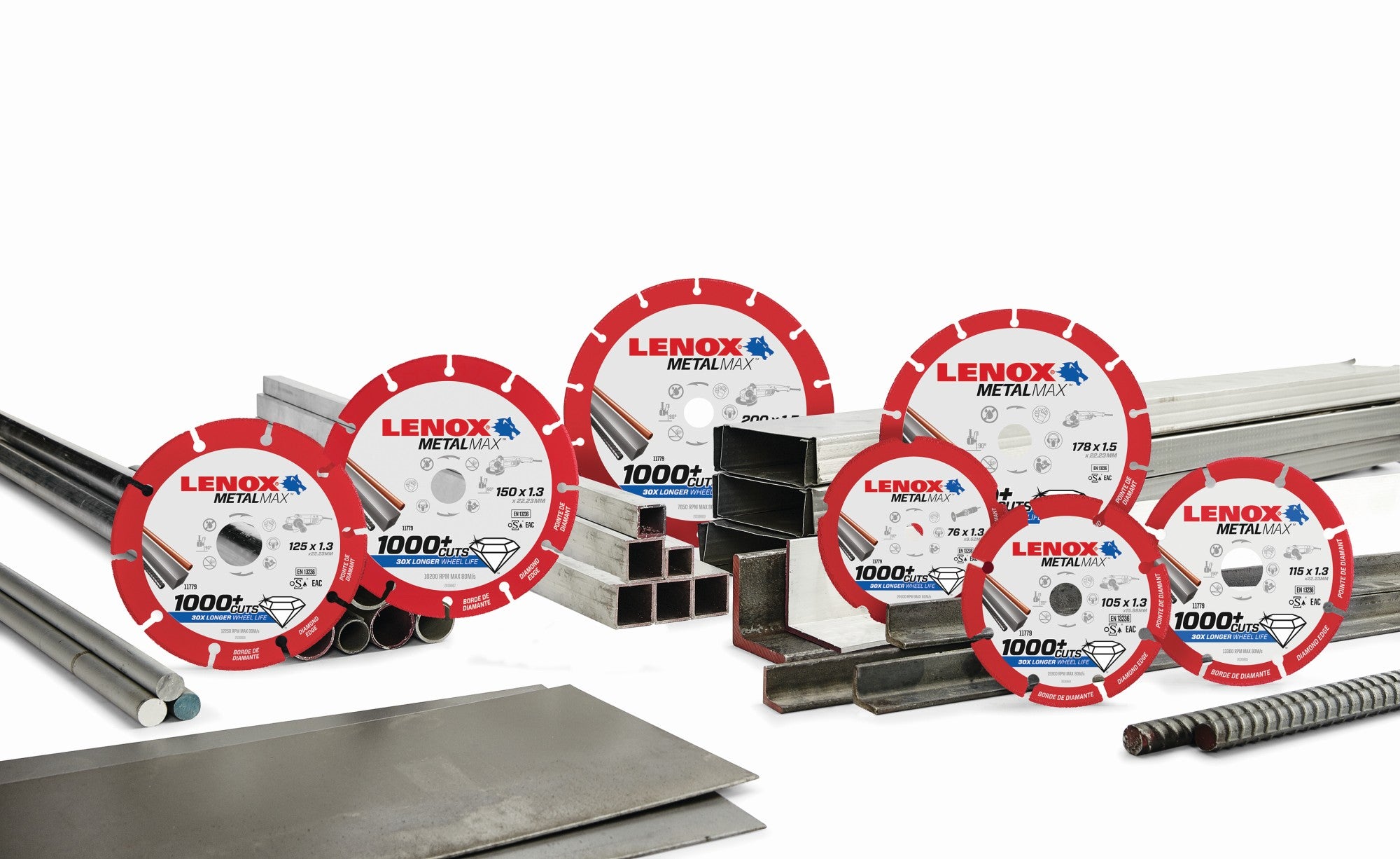 DISCOS DIAMANTE DE CORTE LENOX METALMAX