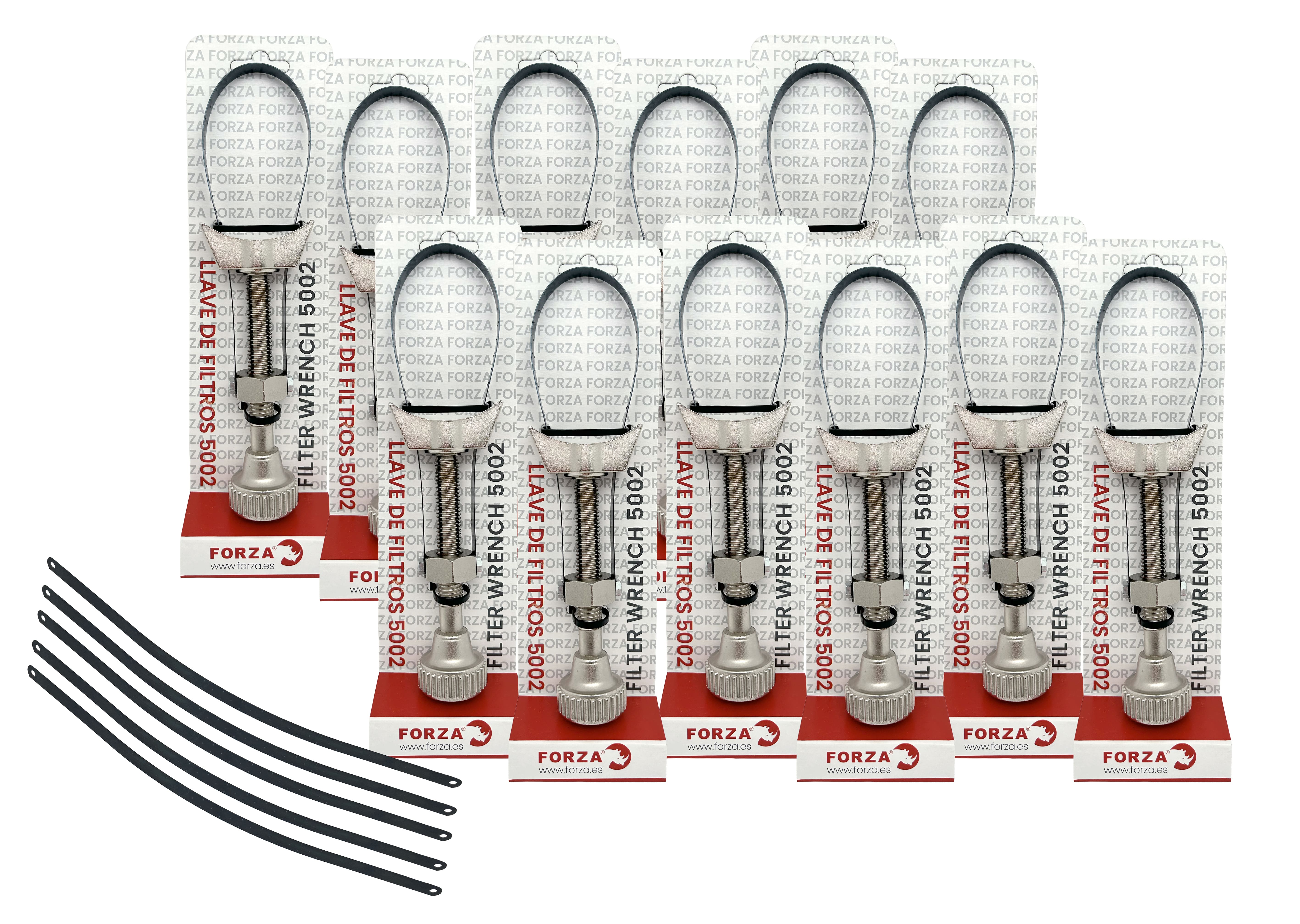 PACK DE 12 LLAVES DE FILTROS DE ACEITE DE FLEJE