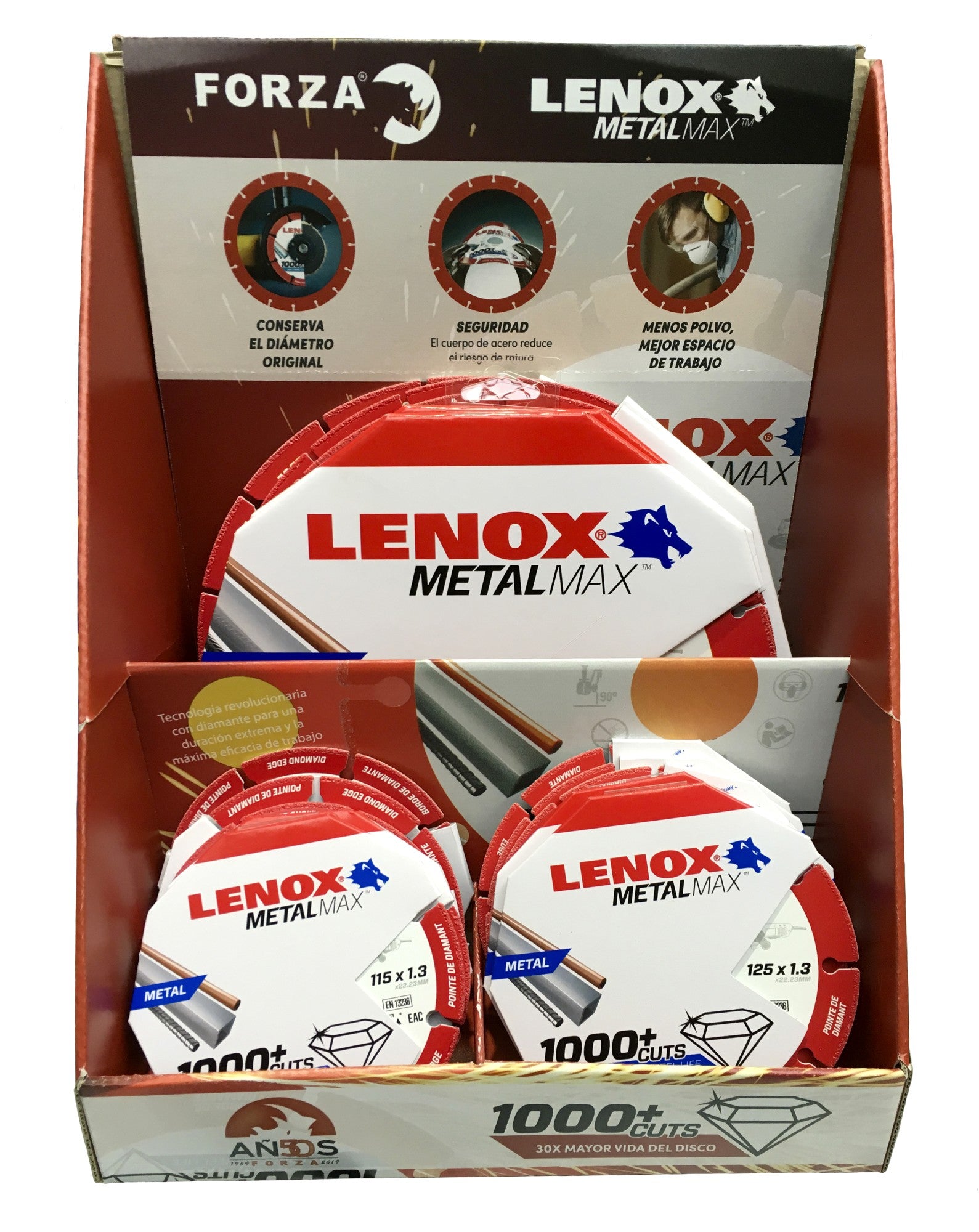 EXPOSITOR DE DISCOS DE CORTE LENOX